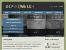 Tablet Screenshot of deckertvanloh.com